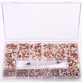 Mixed Multi Shapes Light Pink Glass Fancy Rhinestone Kit Box For Nail Art HZ2108 WholesaleRhinestone
